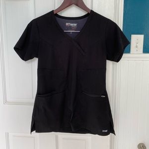 Black scrub top